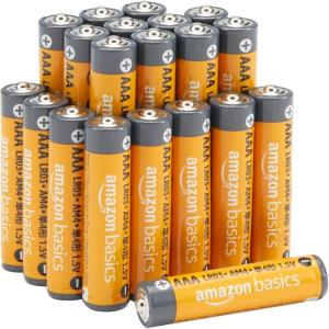 imageAmazon Basics AAA Alkaline HighPerformance Batteries 15 Volt 10Year Shelf Life 20 count Pack of 120 Count Pack of 1