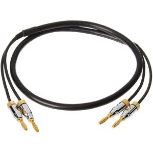 imageAmazon Basics Banana Plug 16AWG Speaker Cable Wire CL2 Rated with GoldPlated BananaTip Plugs 4mm 999 OxygenFree Stranded Copper Wire 3 foot BlackBlack