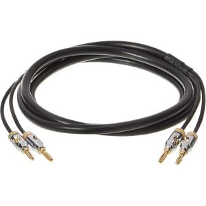 imageAmazon Basics Banana Plug 16AWG Speaker Cable Wire CL2 Rated with GoldPlated BananaTip Plugs 4mm 999 OxygenFree Stranded Copper Wire 6 foot Black6 Foot