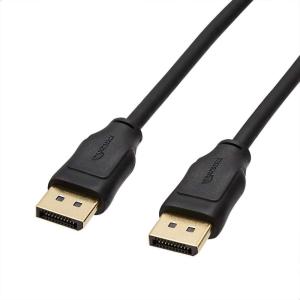 imageAmazon Basics DisplayPort to DisplayPort 12 Cable with 4K60Hz 2K165Hz 2K144Hz Video Resolution 10 Feet for Personal Computer BlackBlack