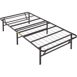 imageAmazon Basics Foldable Metal Platform Bed Frame with Tool Free Setup 14 Inches High Sturdy Steel Frame No Box Spring Needed Twin XL BlackBlack