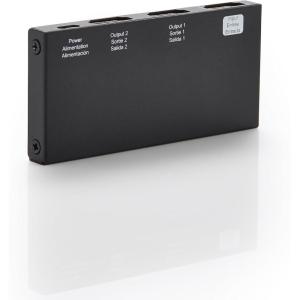 imageAmazon Basics HDMI Splitter 1 in 2 Out 4K60Hz for Dual Monitors Mirror Only BlackBlack  4K60Hz