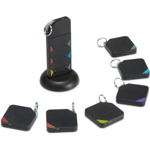 imageAmazon Basics Key Finder Wallet Pet Phone Item Locator  6 Smart Trackers 1 Remote 100 ft 30 m Range up to 80dB alarm via RF signals No phone mobile app or WiFi required
