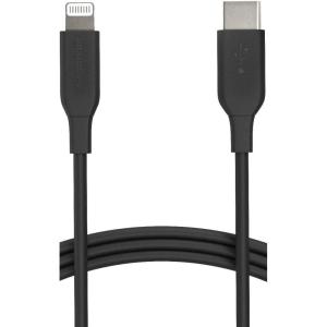imageAmazon Basics MFi Certified USBC to Lightning Fast Charging Cable for Apple iPhone Nylon Braided 10 ft WhiteBlack