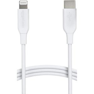 imageAmazon Basics MFi Certified USBC to Lightning Fast Charging Cable for Apple iPhone Nylon Braided 10 ft WhiteWhite