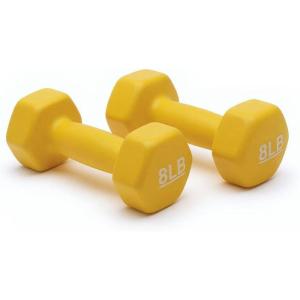 imageAmazon Basics Neoprene Dumbbell Hand Weights for Exercise and Muscle Toning8 Pound  Pair