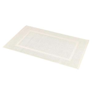 imageAmazon Basics NonSlip Cotton Bath Mat 100 Cotton Absorbent Machine Washable 31quot L x 20quot W Bright WhiteCream