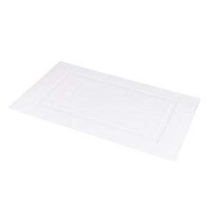 imageAmazon Basics NonSlip Cotton Bath Mat 100 Cotton Absorbent Machine Washable 31quot L x 20quot W Bright WhiteWhite