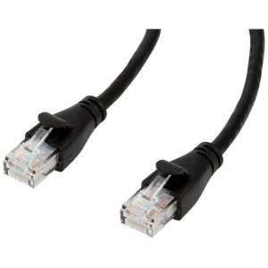 imageAmazon Basics RJ45 Cat 6 Ethernet Patch Cable 1Gpbs Transfer Speed GoldPlated Connectors 5 Foot  Pack of 5 Black50 Foot