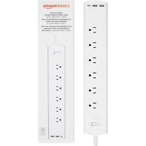 imageAmazon Basics Smart Plug Power Strip with 3 Individually Controlled Outlets and 2 USB Ports 1 USBA and 1 USBC Works with Alexa Only 24 GHz WiFi No Hub Required White6 Individually Controlled Outlets and 3 USB Ports