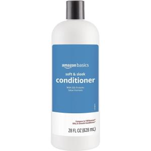 imageAmazon Basics Soft ampamp Sleek Conditioner for Dry or Damaged Hair 28 Fluid Ounce28 Ounce Pack of 1