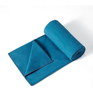 imageAmazon Basics Yoga Mat Towel Hot Yoga Soft Sweat AbsorbantAqua