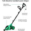 imageAmazon Basics 12 Amp 75quot Double Edge Bladed Electric Corded Lawn Edger 4420 RPMPreviously Denali brand