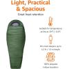 imageAmazon Basics 20F Cold Weather Mummy Sleeping Bag 82 Inches x 33 Inches Olive Green