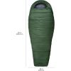 imageAmazon Basics 20F Cold Weather Mummy Sleeping Bag 82 Inches x 33 Inches Olive Green