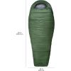 imageAmazon Basics 20F Cold Weather Mummy Sleeping Bag 82 Inches x 33 Inches Olive Green