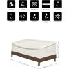 imageAmazon Basics 3 Seater Outdoor Couch and Patio Furniture Covers Waterproof AntiUV Durable BeigeTan2 Seater