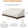 imageAmazon Basics 3 Seater Outdoor Couch and Patio Furniture Covers Waterproof AntiUV Durable BeigeTan3Seater
