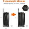 imageAmazon Basics 30Inch Hardside Checked Luggage With TSA Lock Hardshell Suitcase With Wheels Expandable For Up to 125 More Space With ScratchResistant Surface 8 Multidirectional Wheels BlackBlack