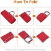 imageAmazon Basics 32quot Extra Large Foldable Duffle Bag for Travel ampamp Storage with ExteriorInterior Zippered Pockets LightweightDurable Nylon Material 50LBS Capacity 9254 Cubic Inch 150L RedRed