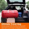 imageAmazon Basics 32quot Extra Large Foldable Duffle Bag for Travel ampamp Storage with ExteriorInterior Zippered Pockets LightweightDurable Nylon Material 50LBS Capacity 9254 Cubic Inch 150L RedRed