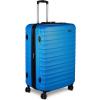 imageAmazon Basics 3Piece Set 21quot 26quot 30quot Hardshell Suitcases With Wheels Expandable For Up to 25 More Space With ScratchResistant Surface Four Multidirectional Wheels Light BlueLight Blue