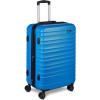 imageAmazon Basics 3Piece Set 21quot 26quot 30quot Hardshell Suitcases With Wheels Expandable For Up to 25 More Space With ScratchResistant Surface Four Multidirectional Wheels Light BlueLight Blue