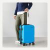 imageAmazon Basics 3Piece Set 21quot 26quot 30quot Hardshell Suitcases With Wheels Expandable For Up to 25 More Space With ScratchResistant Surface Four Multidirectional Wheels Light BlueLight Blue
