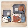 imageAmazon Basics 3Piece Set 21quot 26quot 30quot Hardshell Suitcases With Wheels Expandable For Up to 25 More Space With ScratchResistant Surface Four Multidirectional Wheels Light BlueBlack