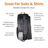 imageAmazon Basics 43quot Premium Garment Bag for Travel Suit Bag with Shoulder Strap for Suits and Dresses 1680D Polyester Fabric ExteriorInterior Pockets Leatherreinforced Corners Trifold BlackBlack