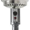 imageAmazon Basics 46000 BTU Outdoor Propane Patio Heater with Wheels Commercial ampamp Residential Slate Gray with Water Tank 321 x 321 x 913 inches LxWxHSlate Gray