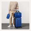 imageAmazon Basics 4Piece Luggage Set Including Two Hardside Suitcases With Multidirectional Spinner Wheels 22quot CarryOn and 28quot Checked 15quot Tote Bag and 10quot Compact Travel Bag Rose GoldNavy Blue