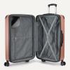 imageAmazon Basics 4Piece Luggage Set Including Two Hardside Suitcases With Multidirectional Spinner Wheels 22quot CarryOn and 28quot Checked 15quot Tote Bag and 10quot Compact Travel Bag Rose GoldRose Gold