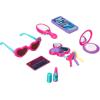 imageAmazon Basics 8Piece Pretend Play Purse Toy with Accessories for Girls Ages 3 and Up Handbag Gift Set Including Smartphone Sunglasses Makeup Compact Keys and Credit Card Pink
