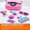 imageAmazon Basics 8Piece Pretend Play Purse Toy with Accessories for Girls Ages 3 and Up Handbag Gift Set Including Smartphone Sunglasses Makeup Compact Keys and Credit Card Pink