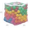 imageAmazon Basics BPA Free CrushProof Plastic Ball Pit Balls with Storage Bag Toddlers Kids 12 Months Pack of 400 Balls 6 Pastel Colors6 Bright Colors