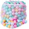 imageAmazon Basics BPA Free CrushProof Plastic Ball Pit Balls with Storage Bag Toddlers Kids 12 Months Pack of 400 Balls 6 Pastel Colors6 Pastel Colors