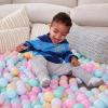 imageAmazon Basics BPA Free CrushProof Plastic Ball Pit Balls with Storage Bag Toddlers Kids 12 Months Pack of 400 Balls 6 Pastel Colors6 Pastel Colors