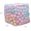 imageAmazon Basics BPA Free CrushProof Plastic Ball Pit Balls with Storage Bag Toddlers Kids 12 Months Pack of 400 Balls 6 Pastel Colors6 Pastel Colors