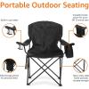 imageAmazon Basics Camping ChairX Large  Padded  Black