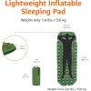 imageAmazon Basics Camping Sleeping Pad with QuickInflate Foot Pump Water Resistant Ultralight Olive Green