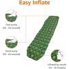 imageAmazon Basics Camping Sleeping Pad with QuickInflate Foot Pump Water Resistant Ultralight Olive Green