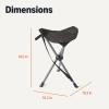 imageAmazon Basics Camping Stool Collapsible Black