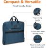 imageAmazon Basics CarryOn Garment Bag for Travel and Business Trips with Shoulder Strap Hanging Suit Luggage Bag for Men Women Wrinkle Free Cover for Suits Dresses Coats NavyNavy