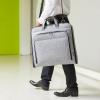 imageAmazon Basics CarryOn Garment Bag for Travel and Business Trips with Shoulder Strap Hanging Suit Luggage Bag for Men Women Wrinkle Free Cover for Suits Dresses Coats NavyGrey