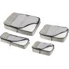 imageAmazon Basics CarryOn Travel Backpack  Black ampamp 4 Piece Packing Travel Organizer Cubes Set Grey