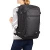 imageAmazon Basics CarryOn Travel Backpack  Black ampamp 4 Piece Packing Travel Organizer Cubes Set Grey