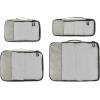 imageAmazon Basics CarryOn Travel Backpack  Black ampamp 4 Piece Packing Travel Organizer Cubes Set Grey