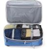 imageAmazon Basics CarryOn Travel Backpack  Navy Blue ampamp 4 Piece Packing Travel Organizer Cubes Set Grey