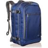imageAmazon Basics CarryOn Travel Backpack  Navy Blue ampamp 4 Piece Packing Travel Organizer Cubes Set Grey